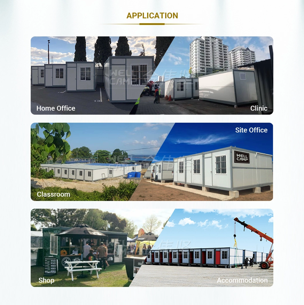 ISO Approved Steel Structure+Sandwich Panel Modular Folding Container House Price USA