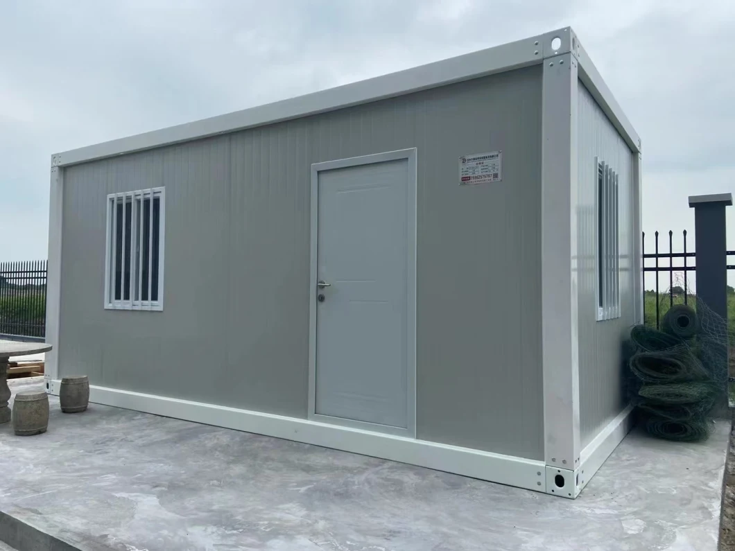 Container Homes 20FT Prefab Container House with Toilet Prefab Bolt Container House for Office Tiny Container Prefabricated Modular Portable Modular Home